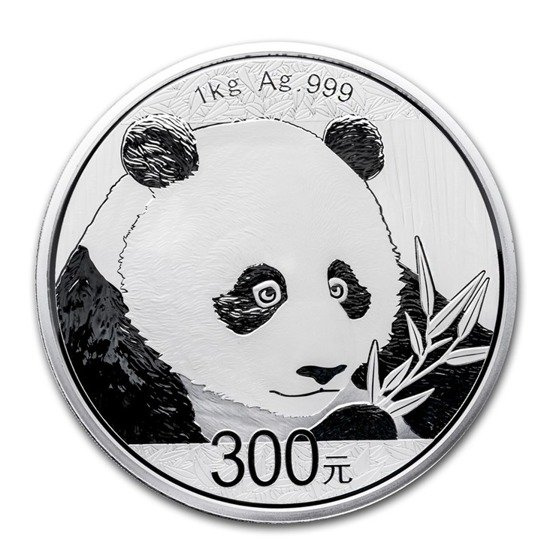 China Panda 1000 gram Silver 2018 PROOF