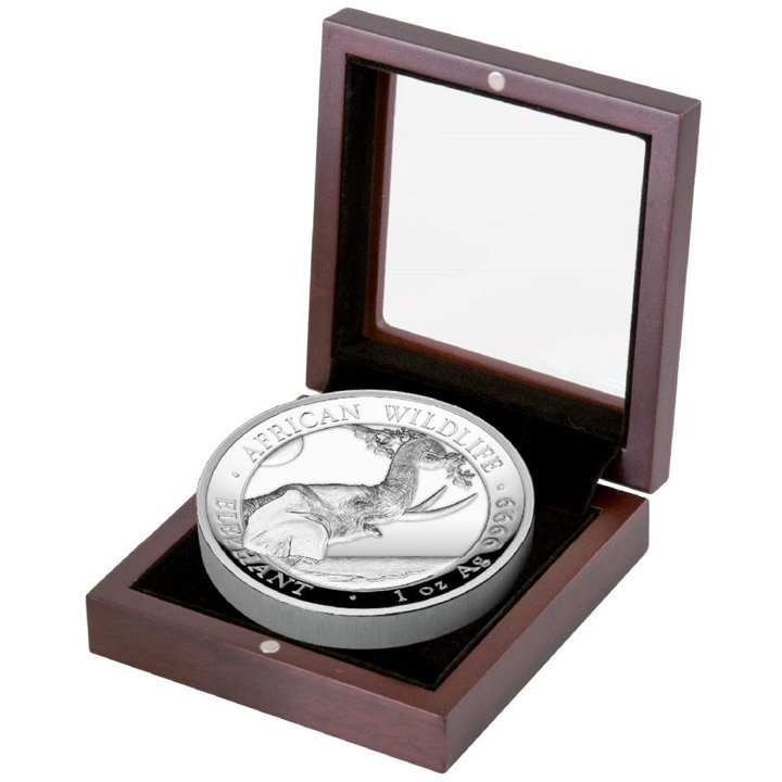 African Wildlife: Elefante Somalí 1 oz Plata 2023 Proof Ultra Alto Relieve