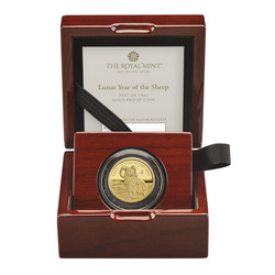 Gold Coin The Royal Mint: Lunar - Year of the Sheep 1/4 oz Gold 2027 Proof