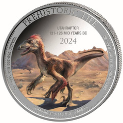 Congo: Prehistoric Life II - Utahraptor kolorowany 1 uncja Srebra 2024