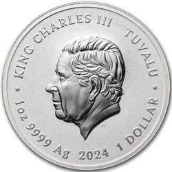 Tuvalu: Black Flag - The Kingston 1 oz Silver 2024 Coin