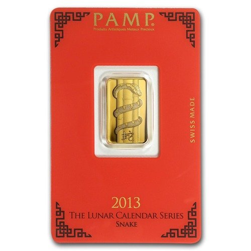 5 gram Gold Bar Lunar Year of the Snake