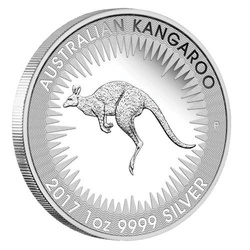 4-Münzeset Australisches Känguru 1 oz 1/2 oz 1/4 oz 1/10 oz Silber 2017