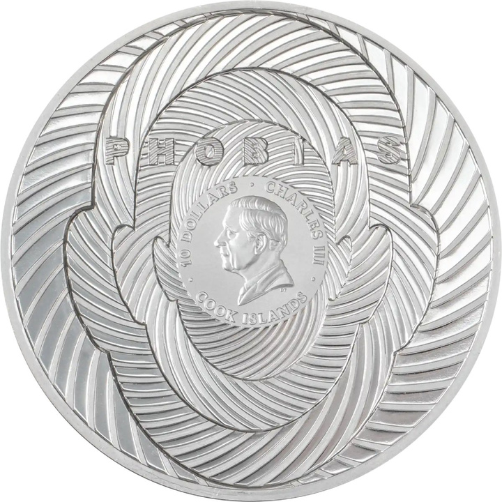 Cook Islands Phobias - Coulrophobia 2 oz Silver 2026 Ultra High Relief