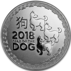 Niue: Año del Perro 1 oz Plata 2018