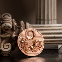 Islas Cook: Sparta 50 gramos Cobre 2023 Prueba en Ultra Alto Relieve