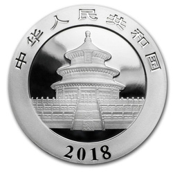 Panda chino 30 gramos Plata 2018, PAQUETE DE 150 PAQUETES