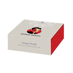 George Orwell 2 font aranyozott ezüst 2025 Proof