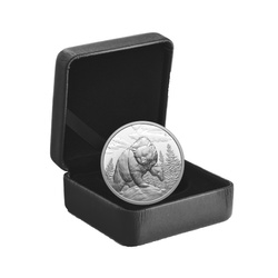 Canadá: Grandes Cazadores - Oso Grizzly $20 Plata 2023 Moneda Proof Ultra Alto Relieve