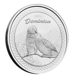 Dominica: Sisserou Parrot 1 oz Silver 2021
