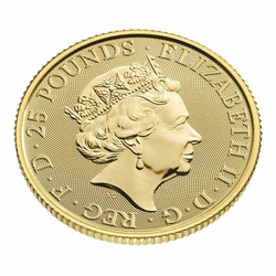 The Royal Tudor Beasts: Lion of England 1/4 uncji Złota 2022