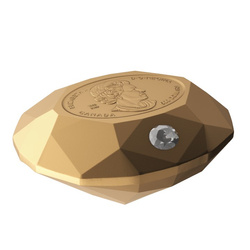  Canada: Forevermark Black Label Oval Diamond $500 Złoto 2023 Shaped Matte Proof Coin