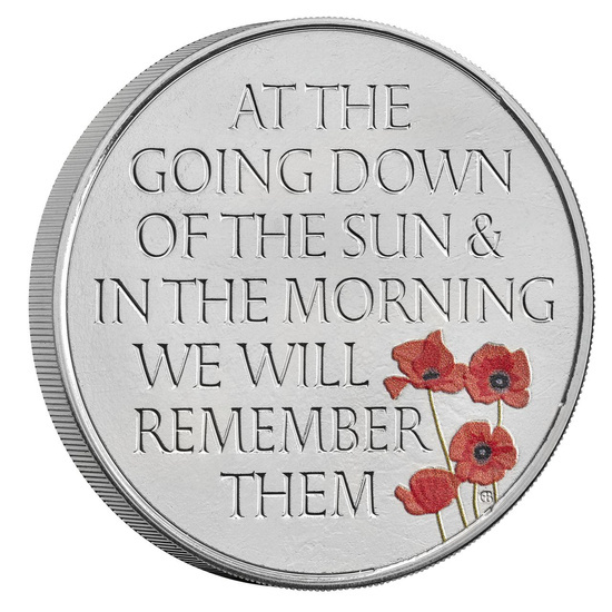 The Remembrance Day coloured Silber 2021 Proof