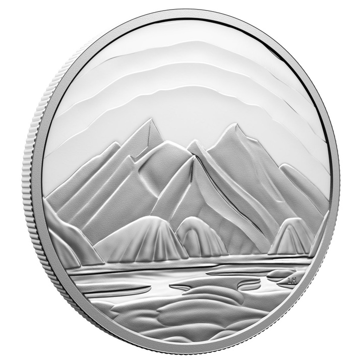 Canada: Baffin Island Mountains by Lawren S. Harris 5 uncji Srebra 2025 Proof