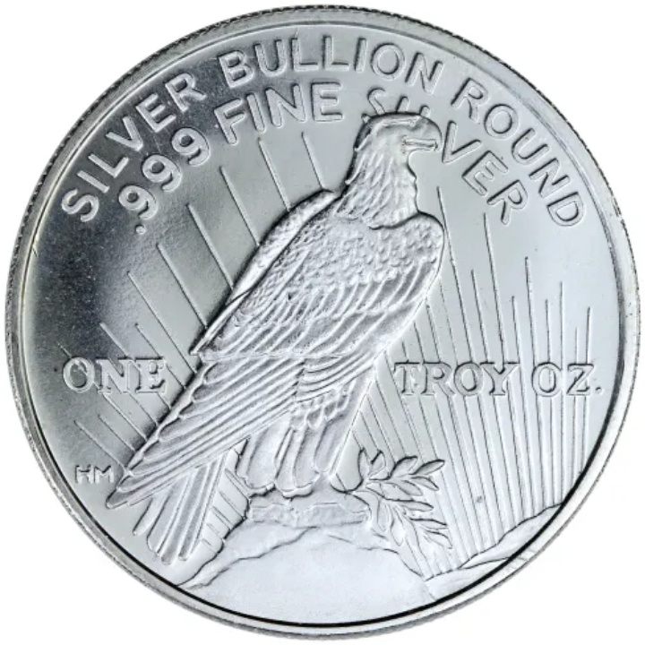 Peace Dollar 1 oncia d'argento Round