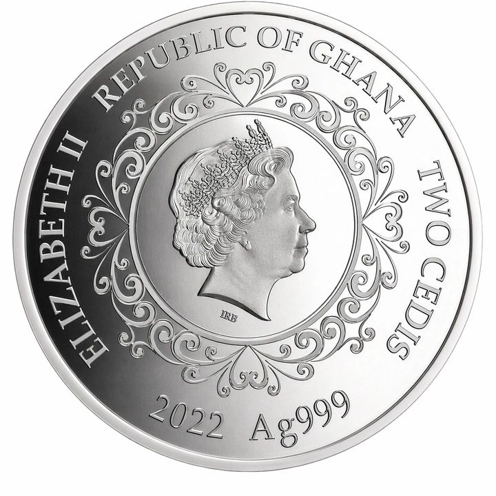 Ghana Zâna Măseluță 1/2 oz Argint 2022 Proof