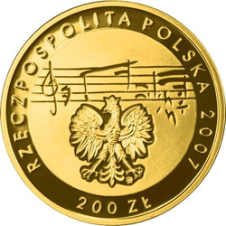 125. rocznica urodzin Karola Szymanowskiego 200 zł 2007 Proof
