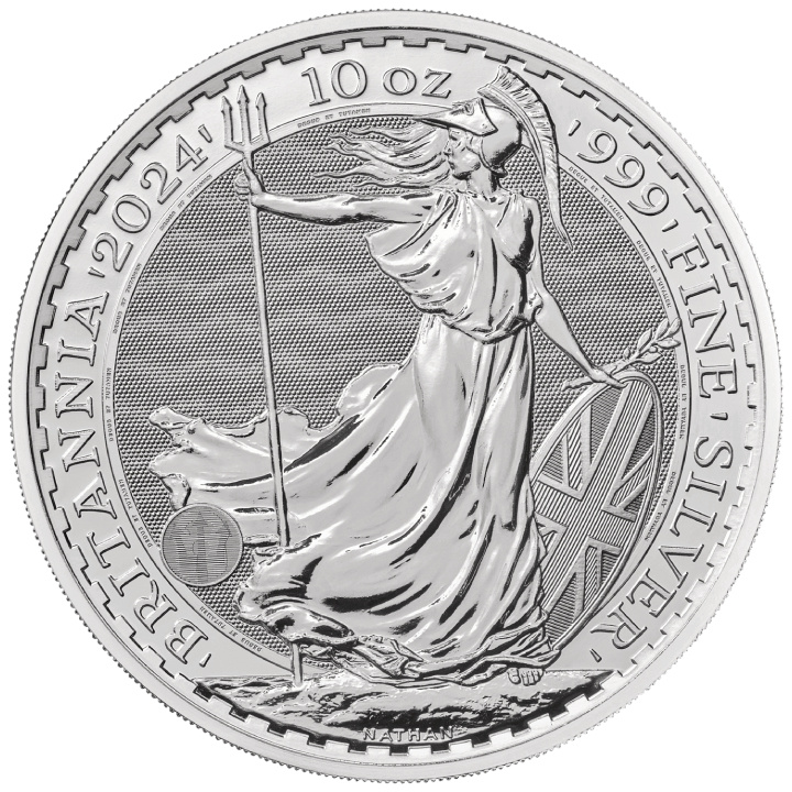 Britannia 10 uncia ezüst 2024