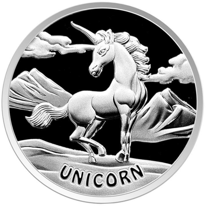 Fiyi: Criaturas Míticas Asiáticas - Unicornio 1 oz Plata 2023