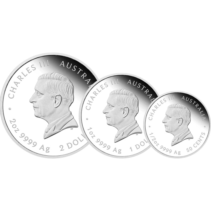 Perth Mint: Lunar III – Rok Koně: Sada 3 mincí Stříbro 2026 Proof