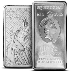 St Helena Queen's Virtues Coin - Victory 10 oz Silber 2022 Coinbar