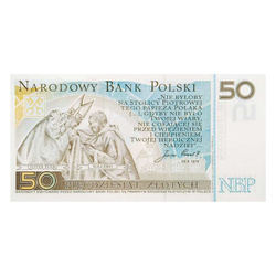 Billete del NBP Juan Pablo II 2006 50 Zloty