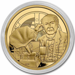 Niue: Iconos de la Inspiración - Thomas Edison 1 oz Plata 2023 Proof