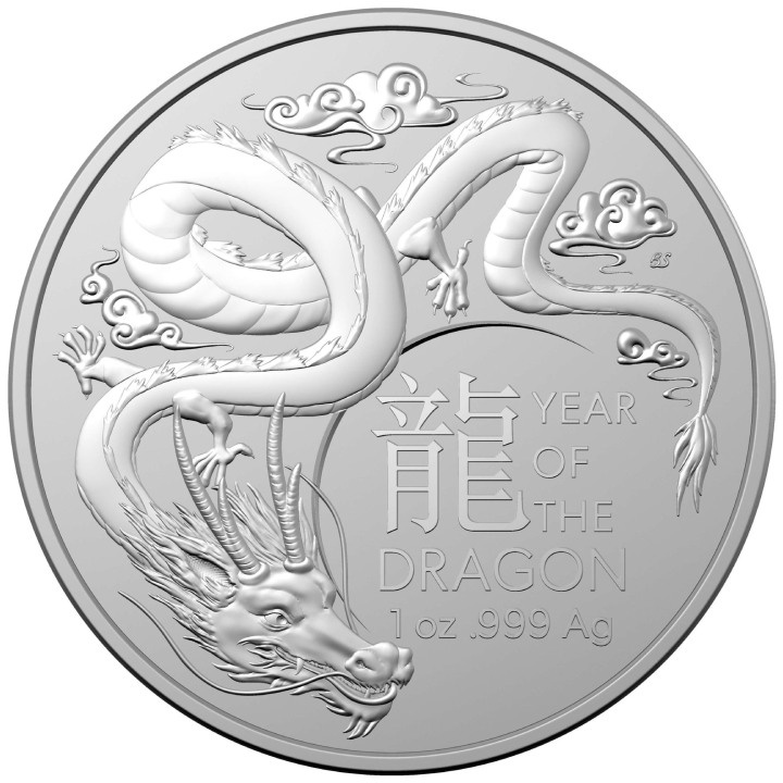 RAM: Lunar - Year of the Dragon 1 oz Silver 2024