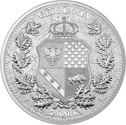 Alegorías: Columbia y Germania 1 oz Plata 2019