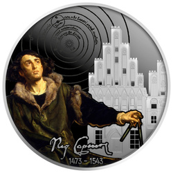 Cameroun : Nicolas Copernic coloré Argent 2023 Proof