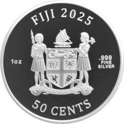 Fidji : Chats 1 oz Argent 2025 Prooflike