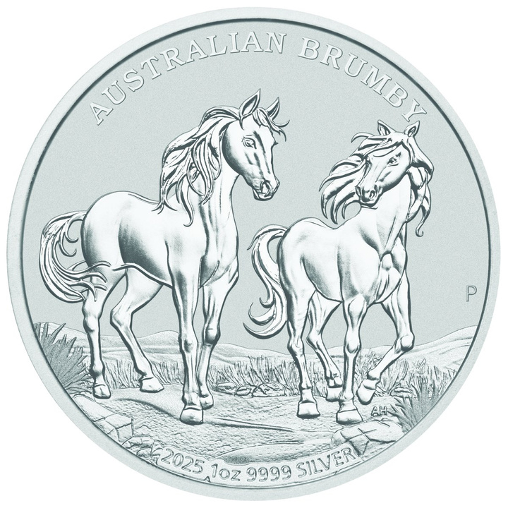 Australský Divoký Kůň – Brumby 1 oz Stříbra 2025