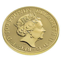 The Royal Tudor Beasts: The Yale Of Beaufort 1 oz Gold 2023