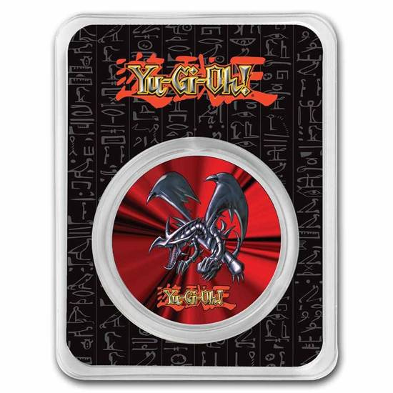 Niue: Yu-Gi-Oh! Red-Eyes Black Dragon colorized - 25th Anniversary 1 oz Silver 2022