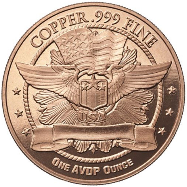Indian Head 1 ounce of copper.
