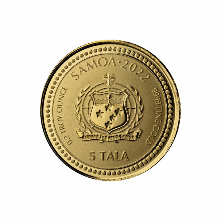 Samoa: Light of Christ 1/5 oz Gold 2022 Prooflike