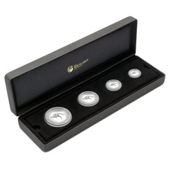 4-Coin Set Australian Kangaroo 1 oz 1/2 oz 1/4 oz 1/10 oz Silver 2016