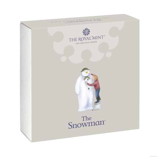 The Snowman colorato argento 2021 Proof