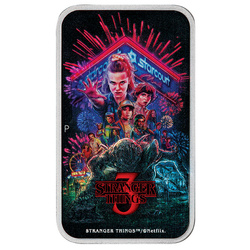 Stranger Things - Season 3 coloreado 1 onza Plata 2026 Proof
