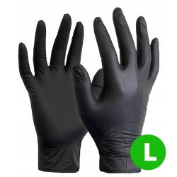 Gants en nitrile pour numismatique L (noirs)