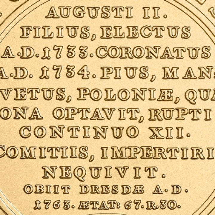 Stanisław August kincsei – 500 zł August III Sas