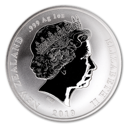 Kiwi 1 oz Plata 2019 Ejemplar