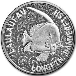 Tokelau: Longfin Bannerfish 1 oz Silber 2024