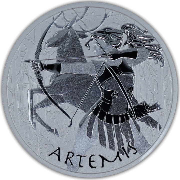 Tuvalu: Gods of Olympus - Artemis 5 oz Silber 2023