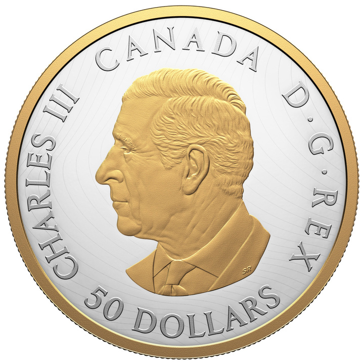 Canadá: Peace Dollar Chapado en oro $50 Plata 2026 Proof