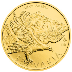 Goldmünze Niue: Slovakia Eagle 1/4 Unze Gold 2026
