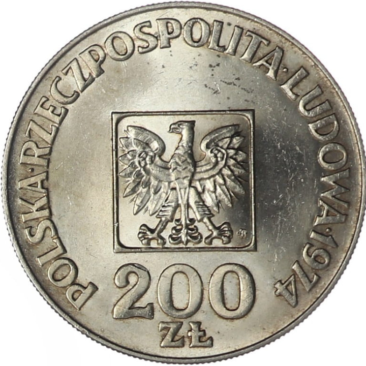 XXX anni della Repubblica Popolare Polacca “Mapka” 200 zł Argento 1974