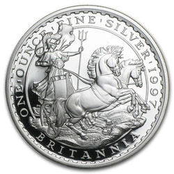 Britannia 1 uncja Srebra 1997 Proof