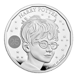 Harry Potter 25. výročí 2 unce stříbra 2022 Proof
