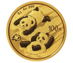 Panda chinois 8 grammes d'or 2022
